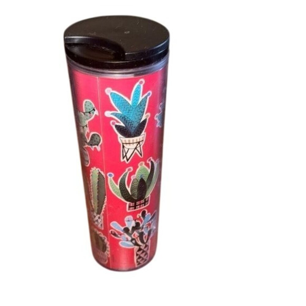 Starbucks Cactus Travel Tumbler 24 Oz Red